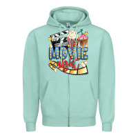 Seafoam movie night Zipper Hoodie - Artiststas