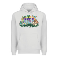 Dove Grey Happy Easter Day rainbow Premium Hoodie - HowdyJamesFarm