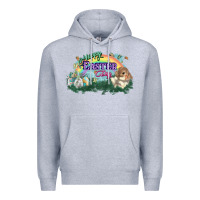 Heather Grey Happy Easter Day rainbow Premium Hoodie - HowdyJamesFarm