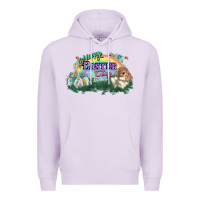 Lilac Happy Easter Day rainbow Premium Hoodie - HowdyJamesFarm