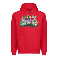 Red Happy Easter Day rainbow Premium Hoodie - HowdyJamesFarm