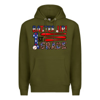 Army Green batter up 1st grade Premium Hoodie - JahusDesignShop