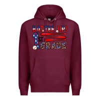 Burgundy batter up 1st grade Premium Hoodie - JahusDesignShop