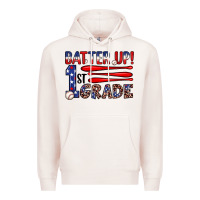 Pale Pink batter up 1st grade Premium Hoodie - JahusDesignShop