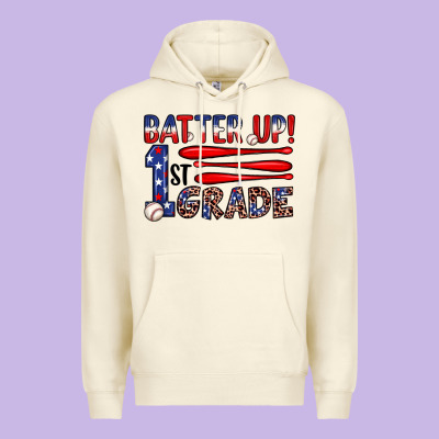 Batter Up 1st Grade Premium Hoodie Designed By Jahusdesignshop