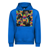 Cobalt pride cupcake seamless pattern Urban Hoodie - FaDigitalArtStudio