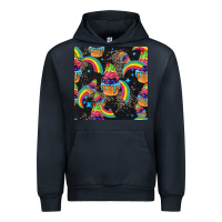 Navy pride cupcake seamless pattern Urban Hoodie - FaDigitalArtStudio