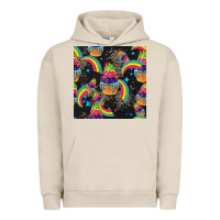 Pigment French Oak pride cupcake seamless pattern Urban Hoodie - FaDigitalArtStudio