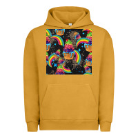 Pigment Peanut Butter pride cupcake seamless pattern Urban Hoodie - FaDigitalArtStudio