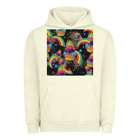 Pigment Pistachio pride cupcake seamless pattern Urban Hoodie - FaDigitalArtStudio