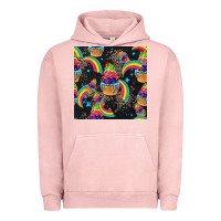 Pigment Salmon pride cupcake seamless pattern Urban Hoodie - FaDigitalArtStudio