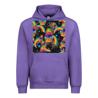 Tulip pride cupcake seamless pattern Urban Hoodie - FaDigitalArtStudio