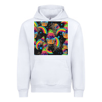 White pride cupcake seamless pattern Urban Hoodie - FaDigitalArtStudio