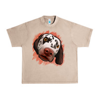 French Oak dalmatians peach glitter background Urban Heavy Tee - Jasminsmagicworld