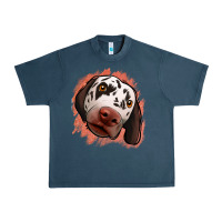 Midnight Navy dalmatians peach glitter background Urban Heavy Tee - Jasminsmagicworld