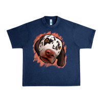Navy dalmatians peach glitter background Urban Heavy Tee - Jasminsmagicworld