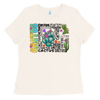 Bone cactus Ladies Tee - CowhideDigitalArt
