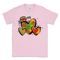 Bubblegum Pink juneteenth hearts Classic Tee - MaliasSmallBusiness