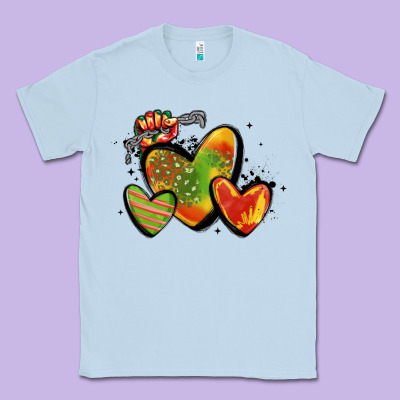 Juneteenth Hearts Classic Tee Designed By Maliassmallbusiness