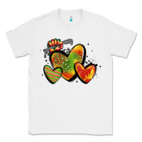 White juneteenth hearts Classic Tee - MaliasSmallBusiness