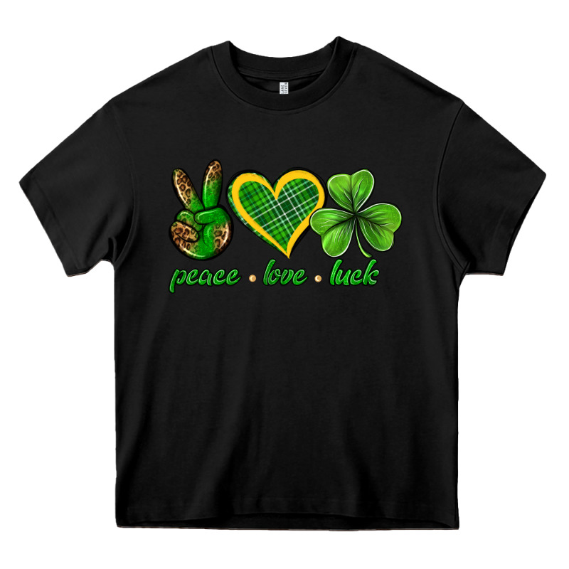 Peace Love Luck St. Patricks Day Nepeace Love Luck Heavy Core Tee by Neo Western | Teevron