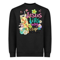 Black easter jesus fills my cup Heavyweight Sweatshirt - MaliasSmallBusiness