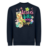Navy easter jesus fills my cup Heavyweight Sweatshirt - MaliasSmallBusiness