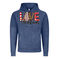 Vintage Denim love christmas tree cake Vintage Hoodie - Jasminsmagicworld