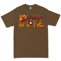Cacao firefighter wife with hat sunflowers Premium Tee - HRA Design Shop