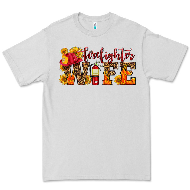 Firefighter Wife With Hat Sunflowers Premium Tee by HRA Design Shop | Teevron