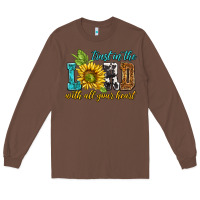 Chestnut trust in the lord with all your heart Long Sleeve Tee - NancyCooperArtShop