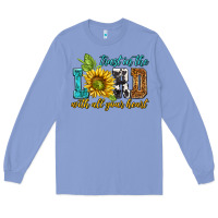 Colony Blue trust in the lord with all your heart Long Sleeve Tee - NancyCooperArtShop