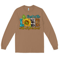 Toasted Coconut trust in the lord with all your heart Long Sleeve Tee - NancyCooperArtShop