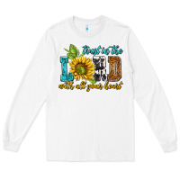 White trust in the lord with all your heart Long Sleeve Tee - NancyCooperArtShop
