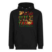 Black I'm just here for the tacos #cincodemayo Heavyweight Hoodie - NancyCooperArtShop
