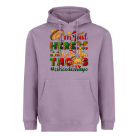 Lavender I'm just here for the tacos #cincodemayo Heavyweight Hoodie - NancyCooperArtShop
