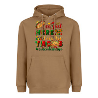Toasted Coconut I'm just here for the tacos #cincodemayo Heavyweight Hoodie - NancyCooperArtShop