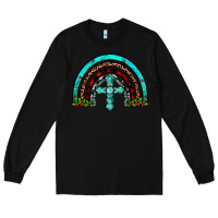 Black cross christmas rainbow Long Sleeve Tee - JahusDesignShop