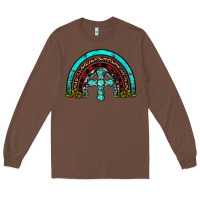 Chestnut cross christmas rainbow Long Sleeve Tee - JahusDesignShop