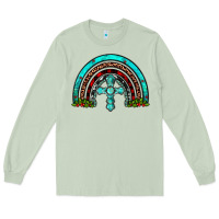 Matcha cross christmas rainbow Long Sleeve Tee - JahusDesignShop