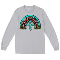 Moon Dust cross christmas rainbow Long Sleeve Tee - JahusDesignShop