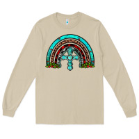 Mushroom cross christmas rainbow Long Sleeve Tee - JahusDesignShop