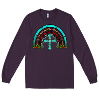 Plum cross christmas rainbow Long Sleeve Tee - JahusDesignShop