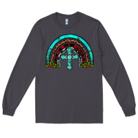 Smoke cross christmas rainbow Long Sleeve Tee - JahusDesignShop