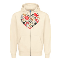 Sandshell bake tools heart Zipper Hoodie - Artiststas