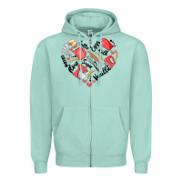 Seafoam bake tools heart Zipper Hoodie - Artiststas