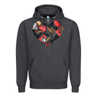 Smoke bake tools heart Zipper Hoodie - Artiststas