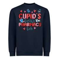 Navy cupid's favorite pharmacy tech Heavyweight Sweatshirt - MaliasSmallBusiness