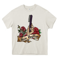 Cream hair hustler 4 Heavy Core Tee - SublimationCraftShop