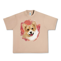 Burro corgi peach watercolor background Urban Heavy Tee - Jasminsmagicworld